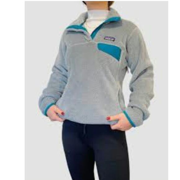 Patagonia Jackets & Blazers - Patagonia Synchilla gray waffle fleece   Snap T pullover jacket Polartec warm L